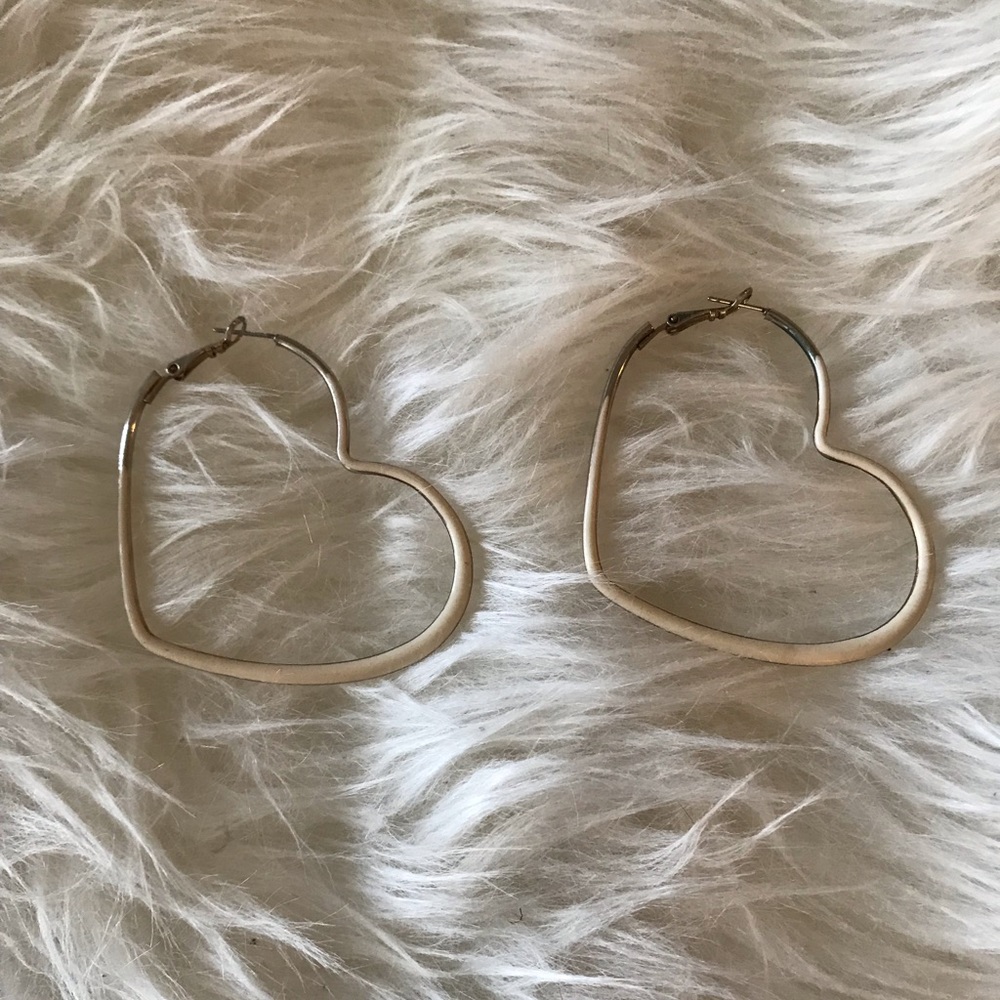 Heart Shaped Hoops